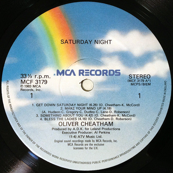 Oliver Cheatham : Saturday Night (LP, Album)