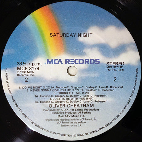 Oliver Cheatham : Saturday Night (LP, Album)