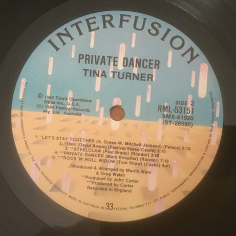 Tina Turner : Private Dancer (LP, Album)