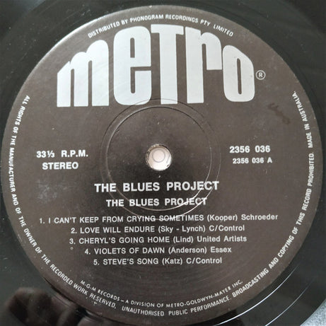 The Blues Project : The Blues Project (LP, Comp)
