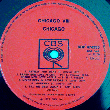 Chicago (2) : Chicago VIII (LP, Album)