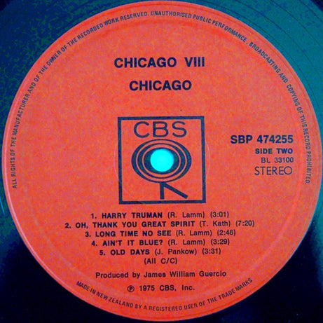 Chicago (2) : Chicago VIII (LP, Album)