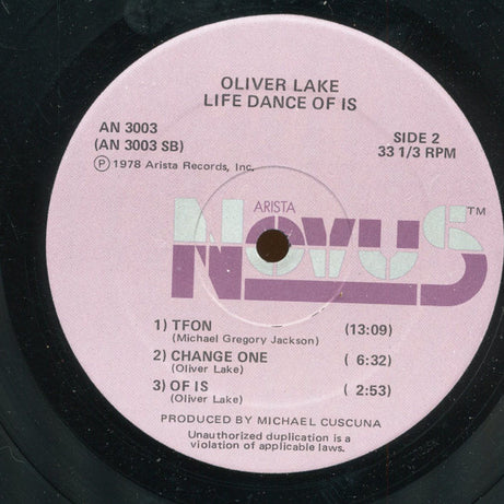 Oliver Lake : Life Dance Of Is (LP, Album)