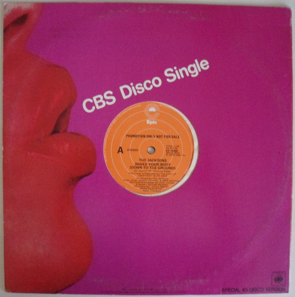 The Jacksons : Shake Your Body (Down To The Ground) / Things I Do For You (12", Promo)