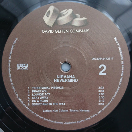 Nirvana : Nevermind (LP, Album, RE, RM, Pal)