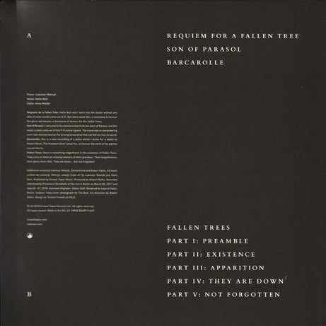 Lubomyr Melnyk : Fallen Trees  (LP, Album)