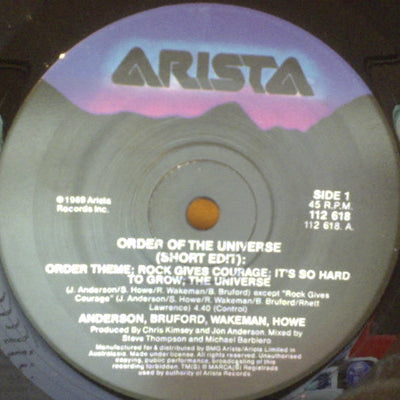 Anderson Bruford Wakeman Howe : Order Of The Universe (7")