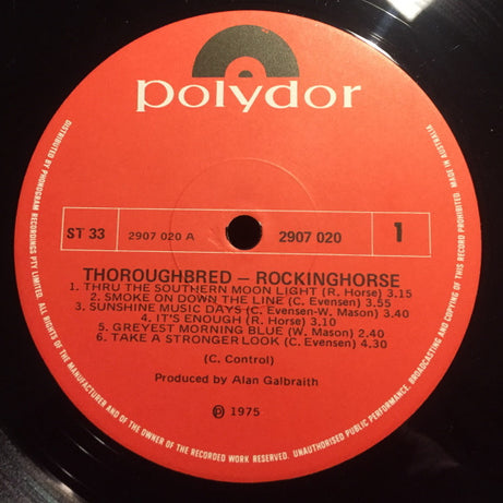 Rockinghorse : Thoroughbred (LP, Album)