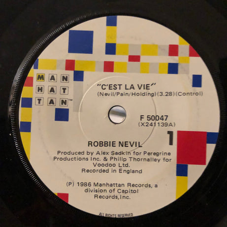 Robbie Nevil : C'Est La Vie (7", Single)