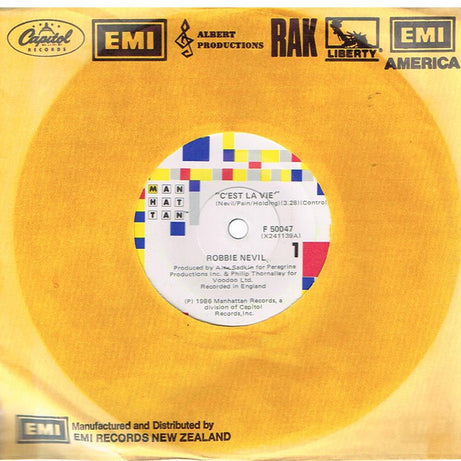 Robbie Nevil : C'Est La Vie (7", Single)