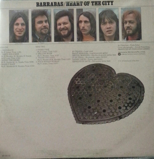 Barrabas : Heart Of The City (LP, Album)