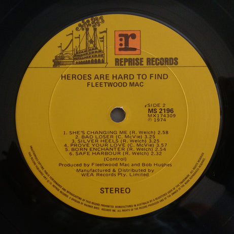 Fleetwood Mac : Heroes Are Hard To Find (LP, Album)