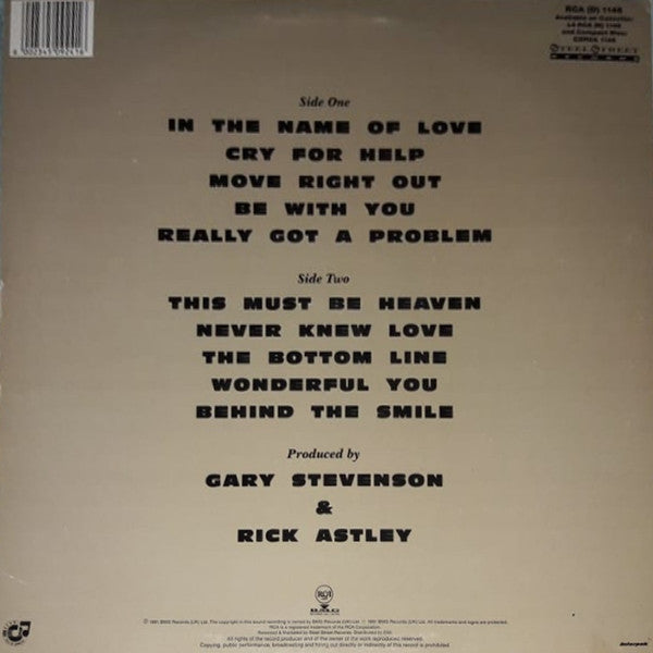 Rick Astley : Free (LP, Album)