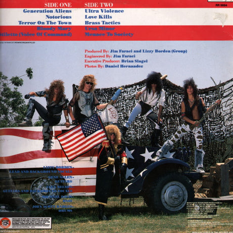 Lizzy Borden : Menace To Society (LP, Album)