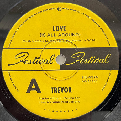 Trevor Spry : Love (Is All Around) (7", Single)