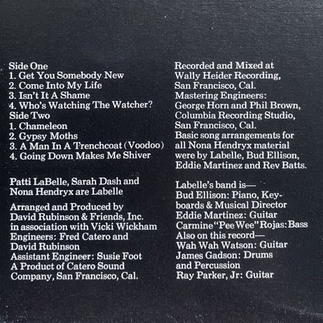 Labelle : Chameleon (LP, Album)