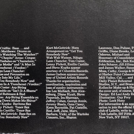 Labelle : Chameleon (LP, Album)