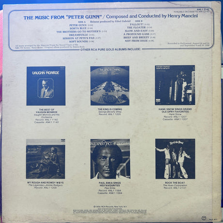 Henry Mancini : The Music From Peter Gunn (LP, Album, RE)