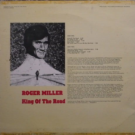 Roger Miller : King Of The Road (LP, Album, Comp)