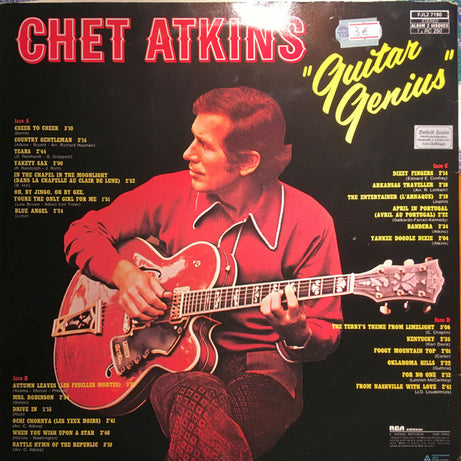 Chet Atkins : Guitar Genius (2xLP, Comp, Bla)