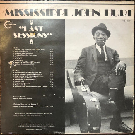 Mississippi John Hurt : Last Sessions (LP, Album)
