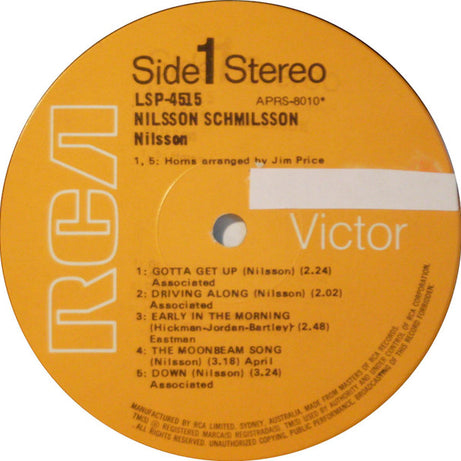 Harry Nilsson : Nilsson Schmilsson (LP, Album)
