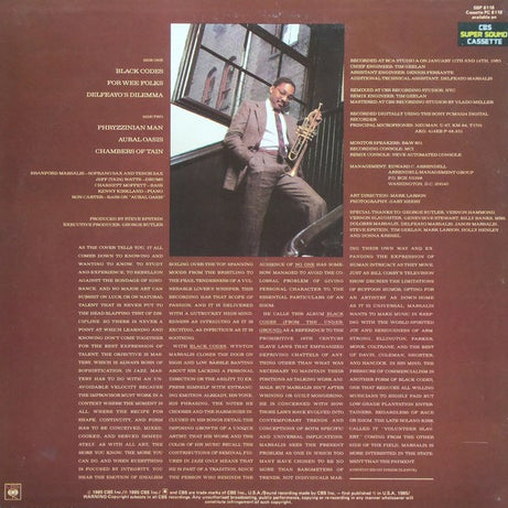 Wynton Marsalis : Black Codes (From The Underground) (LP, Album)