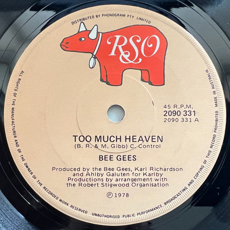 Bee Gees : Too Much Heaven (7", Single)