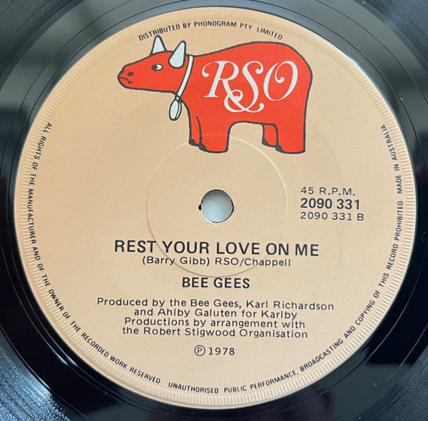 Bee Gees : Too Much Heaven (7", Single)