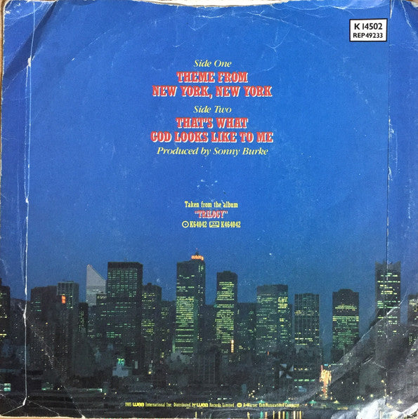 Frank Sinatra : New York New York (7", RE, Pap)