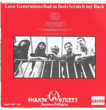 The Midnight Men : Love Generation (7", M/Print, Red)