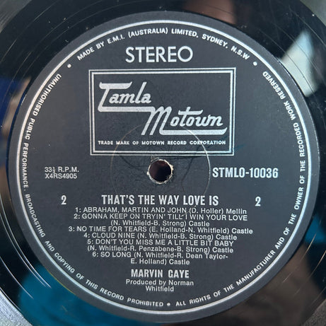 Marvin Gaye : That's The Way Love Is (LP, Album)