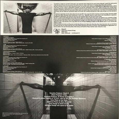 Chuck D As Mistachuck* featuring Jahi Of PE2.0 : Celebration Of Ignorance (LP, Album)