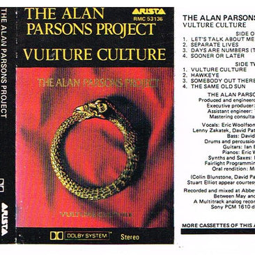 The Alan Parsons Project : Vulture Culture (Cass, Album)