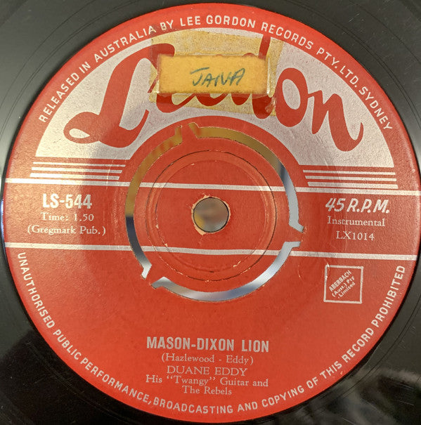 Duane Eddy : Cannonball (7", Single)