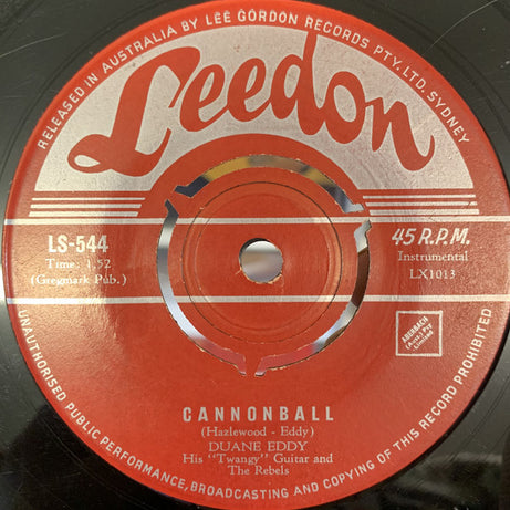 Duane Eddy : Cannonball (7", Single)