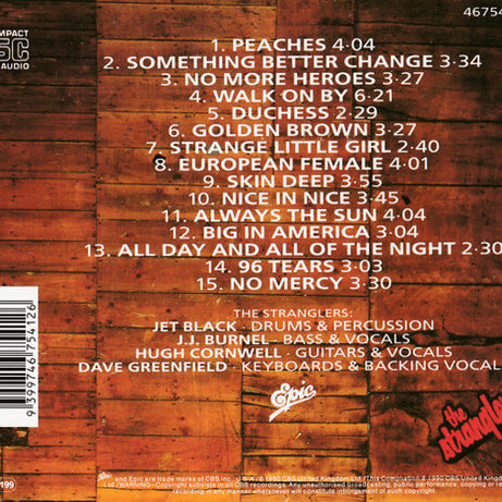 The Stranglers : Greatest Hits 1977-1990 (CD, Comp, RE)