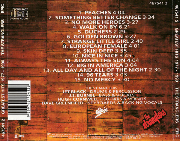The Stranglers : Greatest Hits 1977-1990 (CD, Comp, RE)
