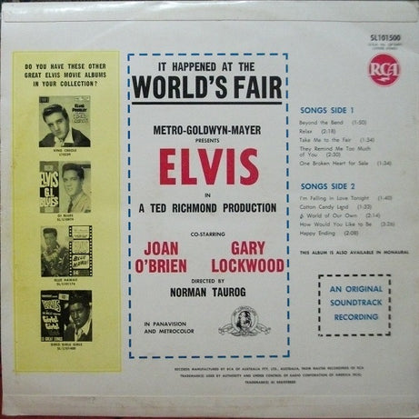 Elvis Presley : It Happened At The World's Fair (LP)