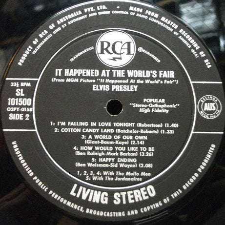 Elvis Presley : It Happened At The World's Fair (LP)