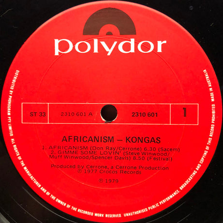 Kongas : Africanism (LP)