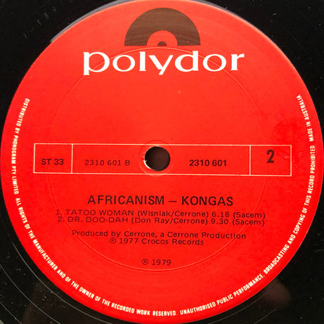 Kongas : Africanism (LP)