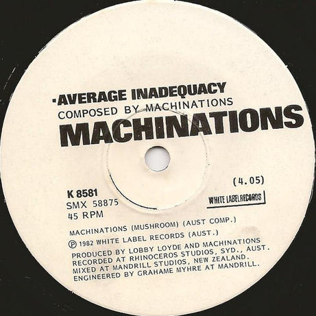 Machinations : Average Inadequacy / Machinations Of Dance (7", Ltd)