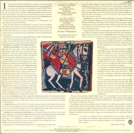 Paul Simon : Graceland (LP, Album, Alt)