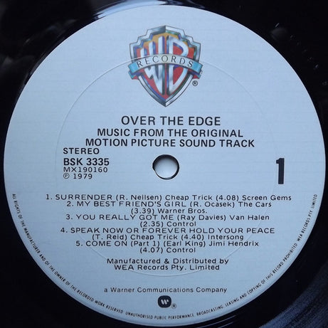 Various : Over The Edge (Original Sound Track) (LP, Comp)