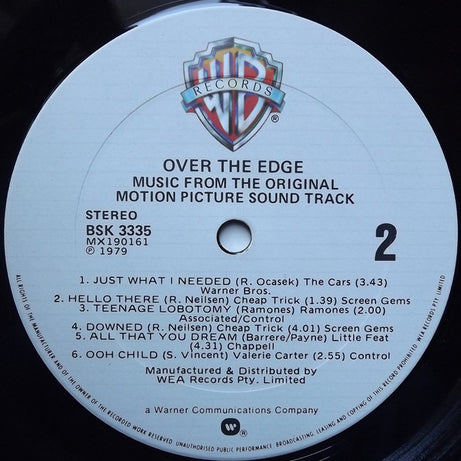 Various : Over The Edge (Original Sound Track) (LP, Comp)