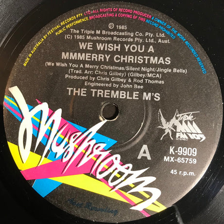 The Tremble M's : We Wish You A Mmmerry Christmas (We Wish You A Merry Christmas/Silent Night/Jingle Bells) (7", Single)