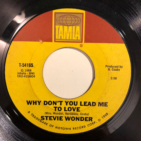 Stevie Wonder : Shoo-Be-Doo-Be-Doo-Da-Day / Why Don't You Lead Me To Love (7", Single)