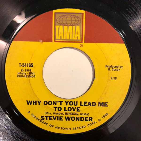 Stevie Wonder : Shoo-Be-Doo-Be-Doo-Da-Day / Why Don't You Lead Me To Love (7", Single)
