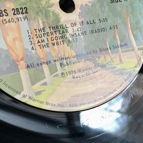 Black Sabbath : Sabotage (LP, Album, San)